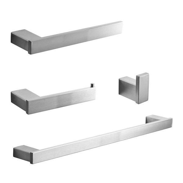 KIKO HOME 4 Piece Bathroom Hardware Set & Reviews Wayfair